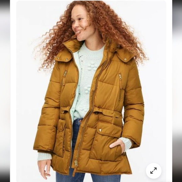J. Crew Chateau Puffer Jacket, Size Petite Small - Picture 4 of 14